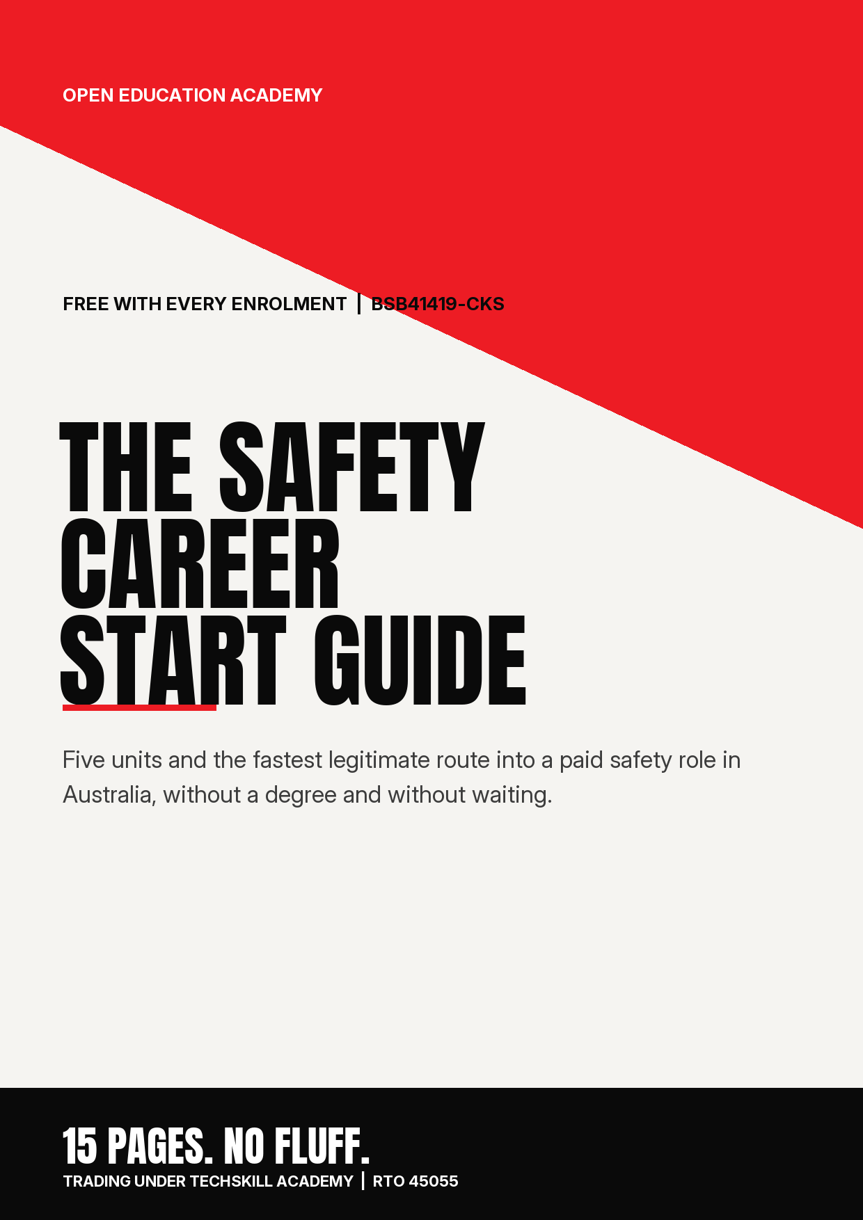 The Safety Career Start Guide